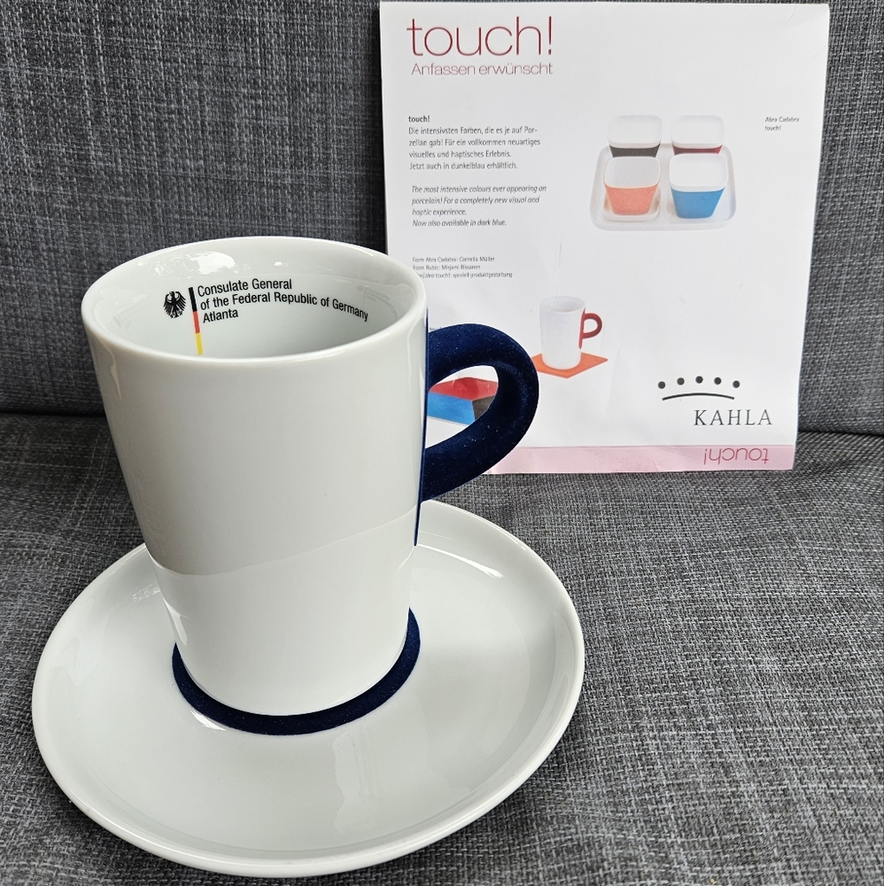 Kahla touch! German commemorative mug and saucer